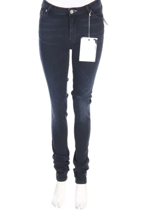 Acne Studios - Dark Denim Skinny-Jeans mit Logo-Applikation - W26