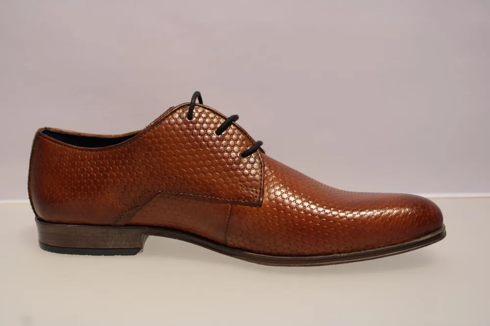 bugatti Herren 311902012100 Derbys braun Schnürschuh 311-90201-210