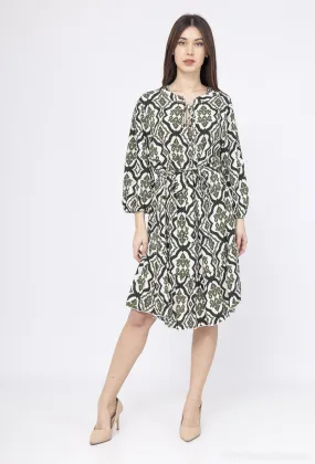 Kurzes Kleid 105 cm mit Gürtel, mittellange Ärmel