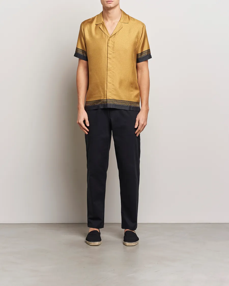 Maitan Silk Gold Bullion Shirt Gold/Black