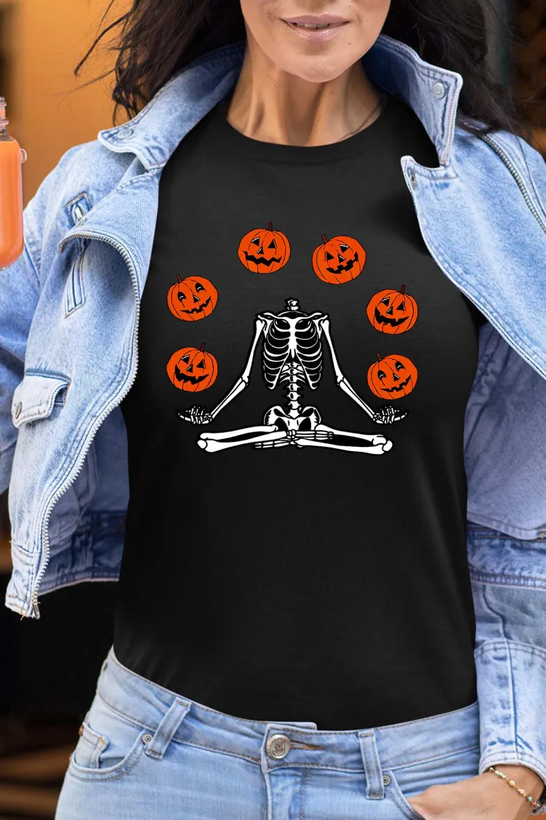 Skelettkürbis - Damen T-Shirt