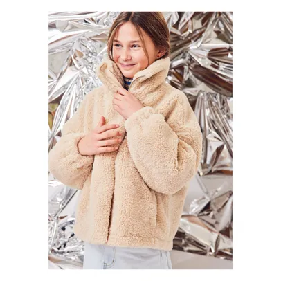 Teddy Batu Jacke | Seidenfarben