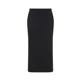   The Row  Kavi Navy Virgin Wool Skirt Blue  Midi-Röcke 