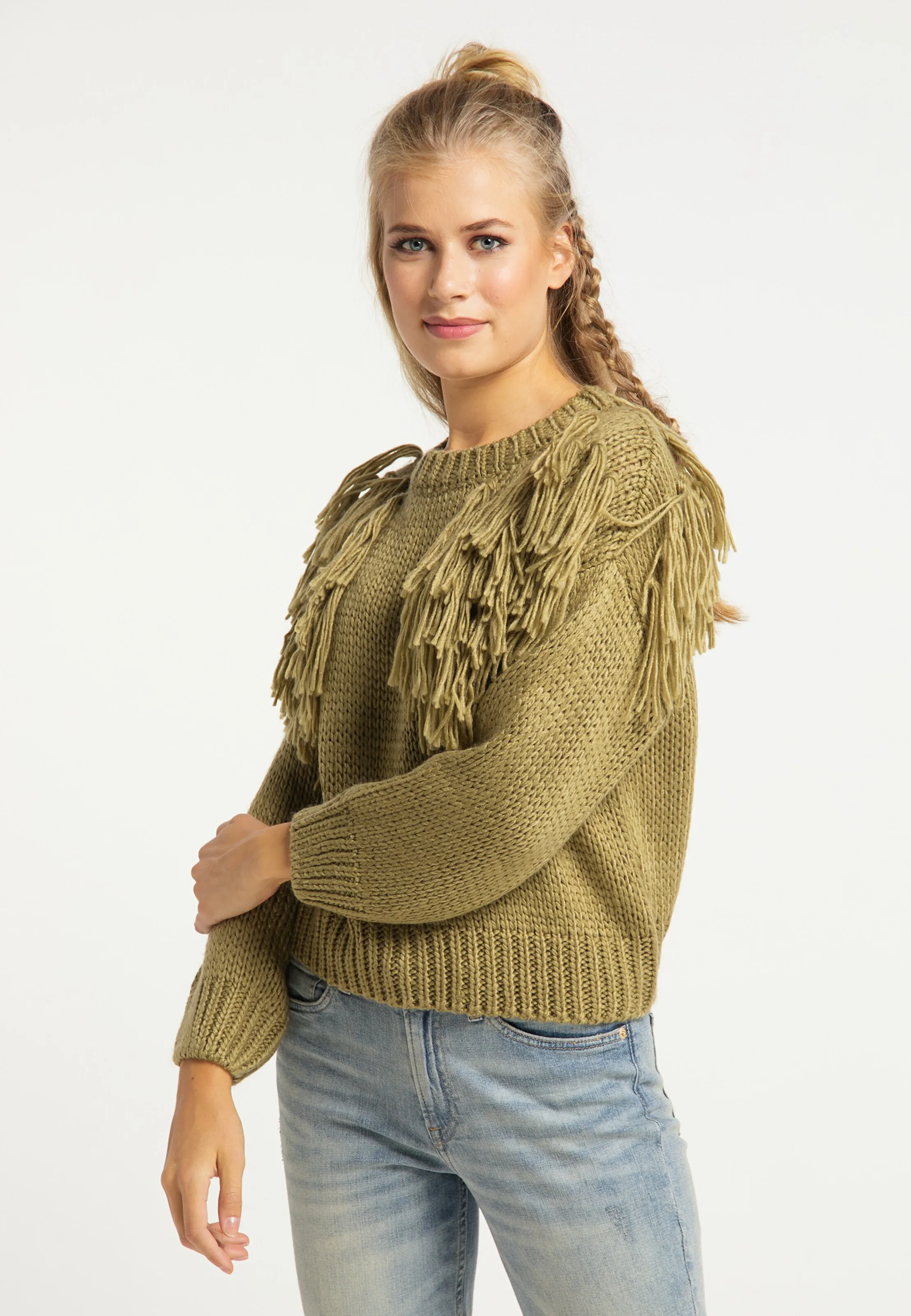usha FESTIVAL Pullover in Oliv