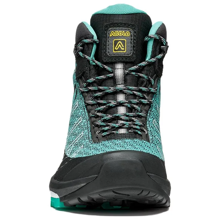 Wanderschuhe Asolo ---Falcon Evo Jaquard GV Women Black Aquagreen